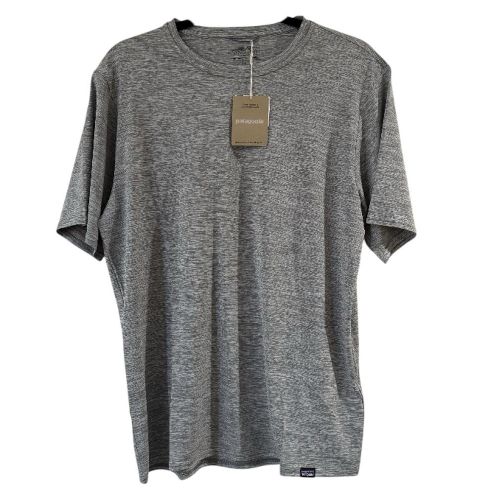Patagonia Capilene Cool Daily Shirt Mens Medium Feather Grey Lightweight SS New